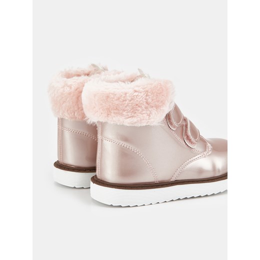 Buty zimowe dziecięce Sinsay różowe 