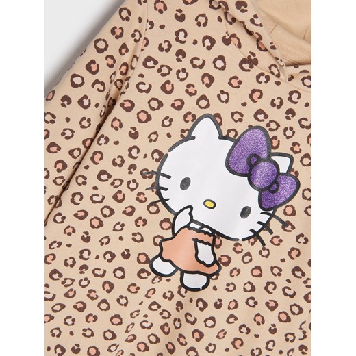 Sinsay - Sukienka dresowa Hello Kitty - Brązowy Sinsay 110 Sinsay