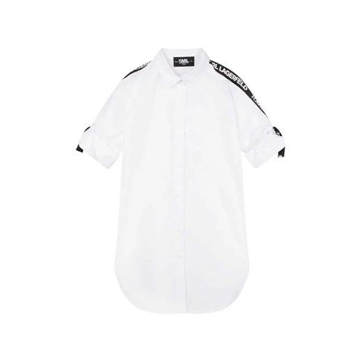 KARL LAGERFELD Sukienka koszulowa Z12239 D Biały Regular Fit Karl Lagerfeld 14Y MODIVO