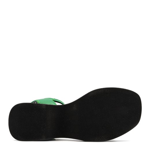 Zielone skórzane sandały BARUETTE KR4735 39 okazyjna cena NESCIOR