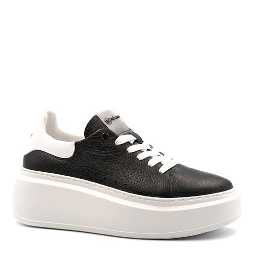Czarne sznurowane sneakersy 237G ze sklepu NESCIOR w kategorii Buty sportowe damskie - zdjęcie 155930678
