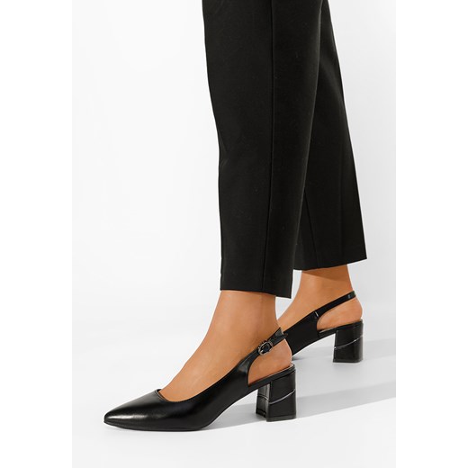 Czarne czółenka bez pięt Loda Zapatos 39 Zapatos