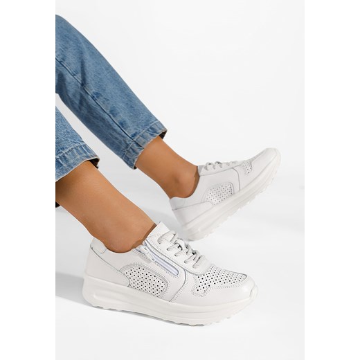 Białe sneakersy damskie Cidra ze sklepu Zapatos w kategorii Buty sportowe damskie - zdjęcie 155935908