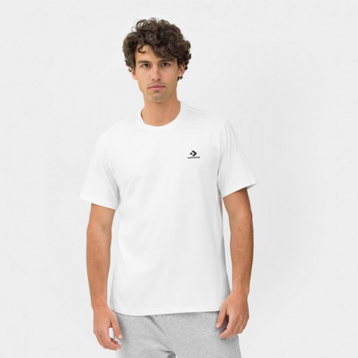 Converse t-shirt męski casualowy biały z krótkim rękawem 