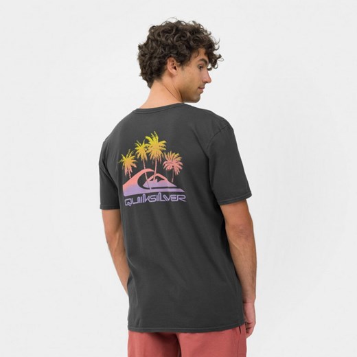 Męski t-shirt z nadrukiem Quiksilver Pastime Paradise - czarny Quiksilver M Sportstylestory.com