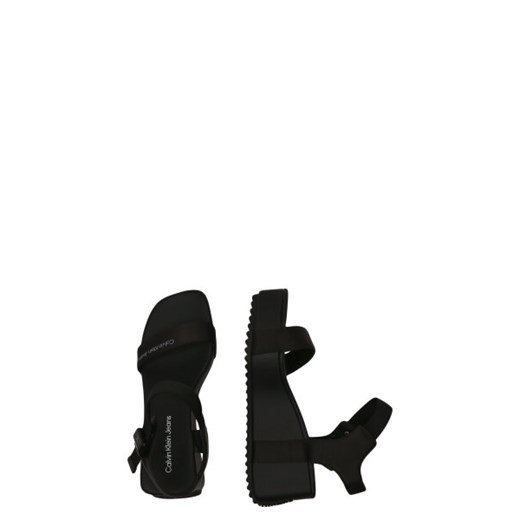 CALVIN KLEIN JEANS Sandały WEDGE BLCOK SANDAL SATIN/HW 40 Gomez Fashion Store