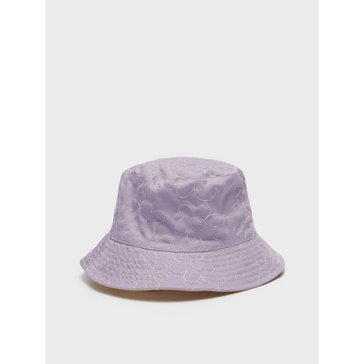 Kapelusz bucket hat z pikowaniem w kwiaty - Niebieski House S House