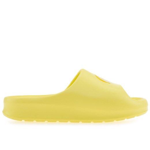 Klapki Lacoste Serve Slide 745CFA0005-AA5 - żółte ze sklepu streetstyle24.pl w kategorii Klapki damskie - zdjęcie 155951629