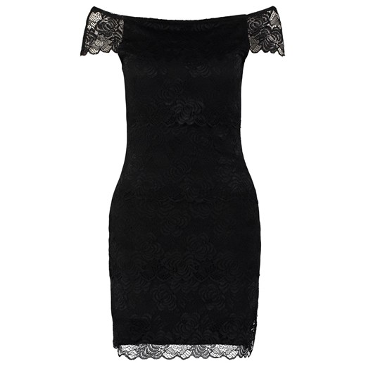 Lipsy Sukienka z dżerseju black zalando czarny abstrakcyjne wzory