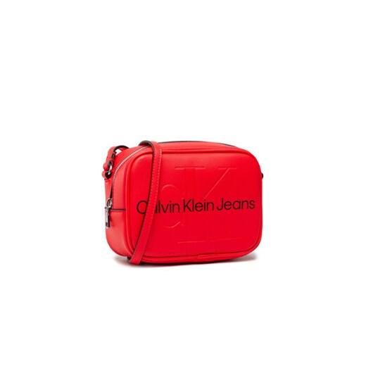 Calvin Klein Jeans Torebka Sculpted Camera Bag Mono K60K609311 Czerwony uniwersalny MODIVO promocyjna cena