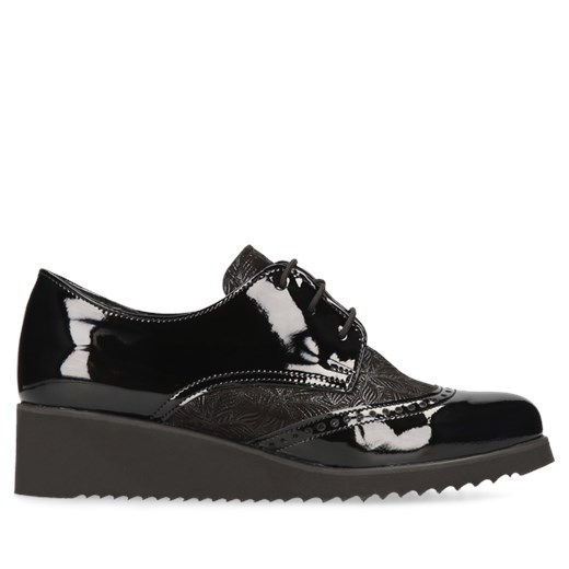Czarne półbuty Emma, RE2533-03, Conhpol Relax, Konopka Shoes 35 promocja Konopka Shoes