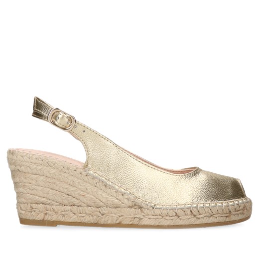 Złote espadryle Marjani, Macarena, MC0001-01, Konopka Shoes Macarena 36 wyprzedaż Konopka Shoes