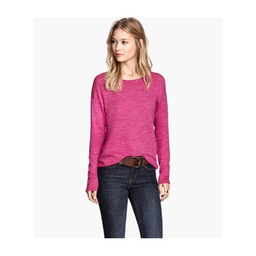  Cienki sweter  h-m rozowy bawełna