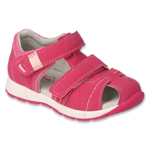 Befado obuwie dziecięce dark pink 170P074 różowe ze sklepu ButyModne.pl w kategorii Sandały dziecięce - zdjęcie 155977585