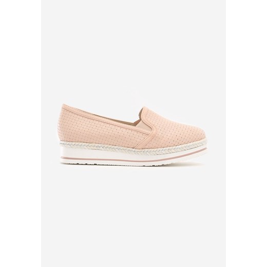 Różowe Slip On Jesen 38 okazja born2be.pl