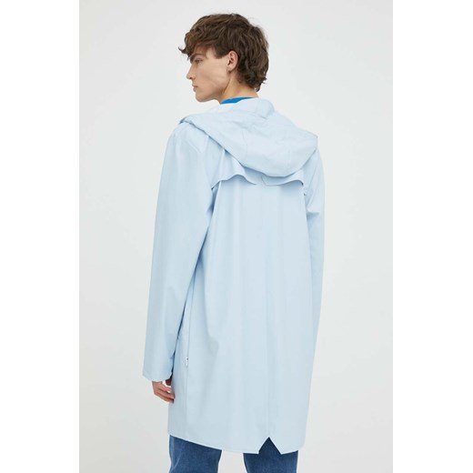 Rains kurtka przeciwdeszczowa 12020 Long Jacket kolor niebieski przejściowa Rains M ANSWEAR.com