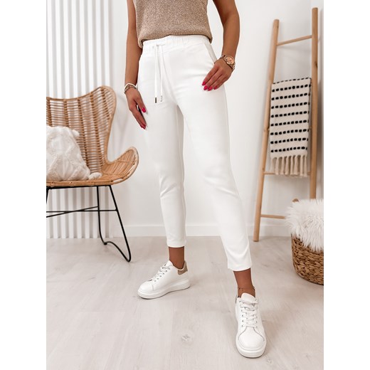 spodnie ruston białe s/36 ze sklepu UBRA w kategorii Spodnie damskie - zdjęcie 156001008