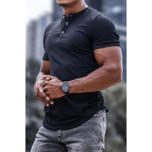 Koszulka męska SERGIALO BLACK 3XL promocyjna cena Ivet Shop
