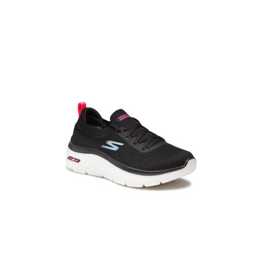 Skechers Sneakersy Go Walk Hyper Burst 124585/BKMT Czarny Skechers 35 wyprzedaż MODIVO