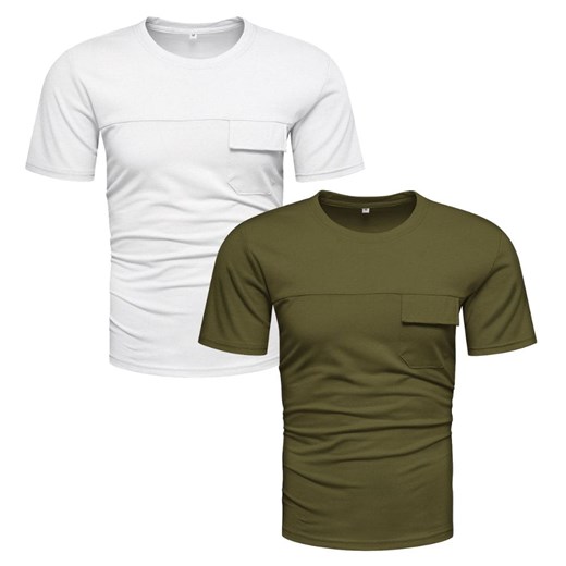Komplet 2 koszulek męskich Recea ze sklepu Recea.pl w kategorii T-shirty męskie - zdjęcie 156013865