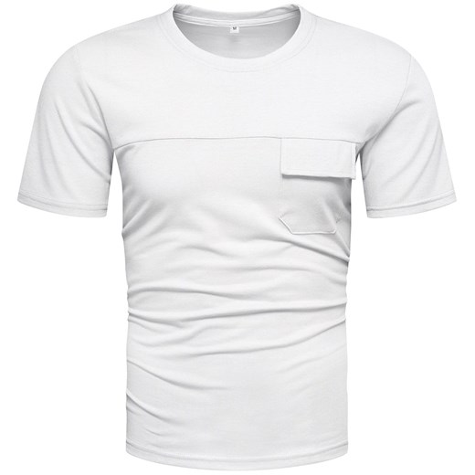 T-shirt męski Recea biały 