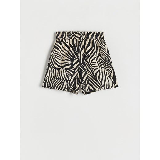 Reserved - Szorty z lnem - Wielobarwny Reserved M Reserved