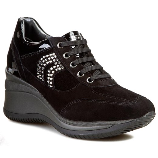 Sneakersy GEOX - D Regina A D4475A 021HH C9999  Czarny eobuwie-pl czarny 