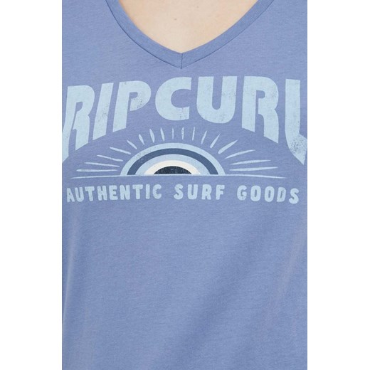 Rip Curl t-shirt bawełniany kolor niebieski Rip Curl S ANSWEAR.com