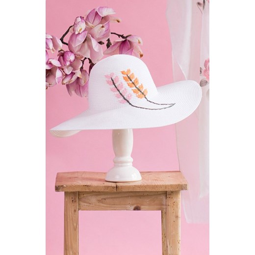 Flora kapelusz plażowy cz21250-1, Kolor biały, Rozmiar uniwersalny, Art of Polo ze sklepu Primodo w kategorii Kapelusze damskie - zdjęcie 156042067