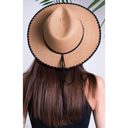 Katania kapelusz plażowy cz21269-1, Kolor ciemny beżowy, Rozmiar uniwersalny, uniwersalny Primodo