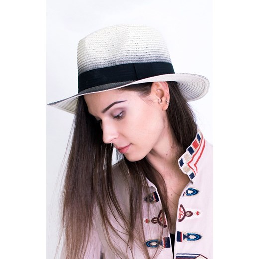 Przyczajony kapelusz cz17218-1, Kolor czarny-ecru, Rozmiar uniwersalny, Art of Polo ze sklepu Primodo w kategorii Kapelusze damskie - zdjęcie 156042215