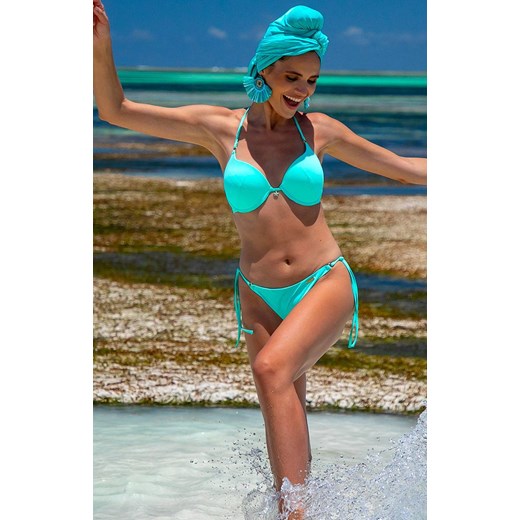 Turkusowy dwuczęściowy kostium kąpielowy bikini 161/02, Kolor turkusowy, Rozmiar S, Primo ze sklepu Primodo w kategorii Stroje kąpielowe - zdjęcie 156043126