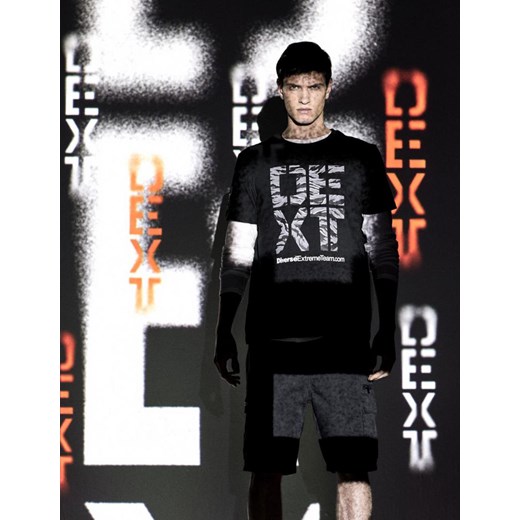 Koszulka DEXT 0623 Czarny S ze sklepu Diverse w kategorii T-shirty męskie - zdjęcie 156043277