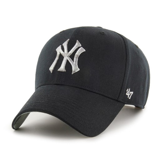 Czapka z daszkiem uniseks 47 Brand New York Yankees Retro Stripe Under - czarna ze sklepu Sportstylestory.com w kategorii Czapki z daszkiem męskie - zdjęcie 156050469