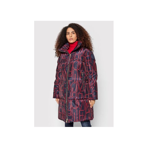 Tommy Hilfiger Kurtka puchowa Spell Out WW0WW32195 Granatowy Regular Fit Tommy Hilfiger M promocyjna cena MODIVO