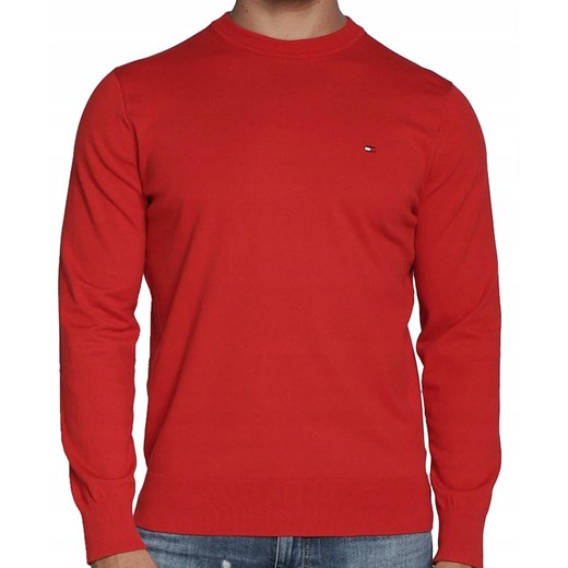 Bluza męska TOMMY HILFIGER klasyk czerwona Tommy Hilfiger M promocyjna cena DRESSU
