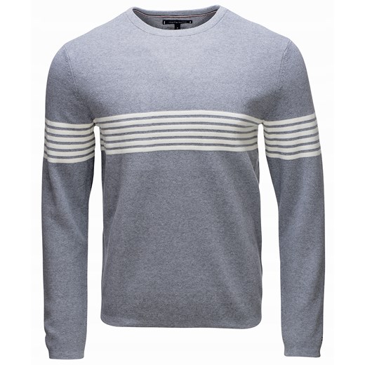 SWETER MĘSKI TOMMY HILFIGER XM0XM01003 SZARY Tommy Hilfiger S wyprzedaż DRESSU