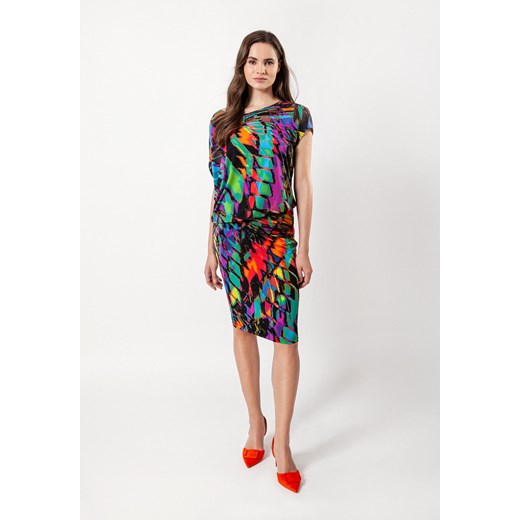 Asymetryczna sukienka z cienkiego jerseyu ze sklepu Molton w kategorii Sukienki - zdjęcie 156078697
