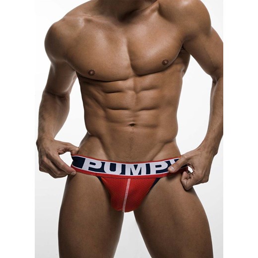 JOCKSTRAP MĘSKI PUMP! - FEVER JOCK RED 15014 Pump! XL meskiegacie.pl
