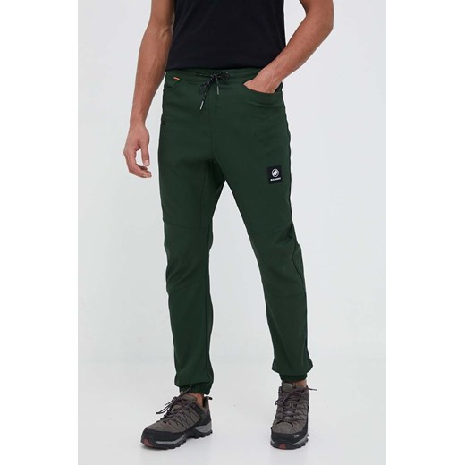 Mammut spodnie outdoorowe Massone kolor zielony ze sklepu ANSWEAR.com w kategorii Spodnie męskie - zdjęcie 156128646
