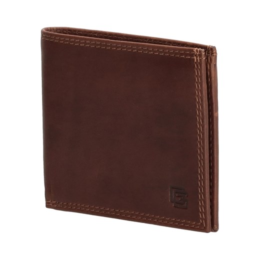 Skórzany portfel w kolorze brązowym - 10,5 x 9 x 1,5 cm Gio Gini onesize wyprzedaż Limango Polska