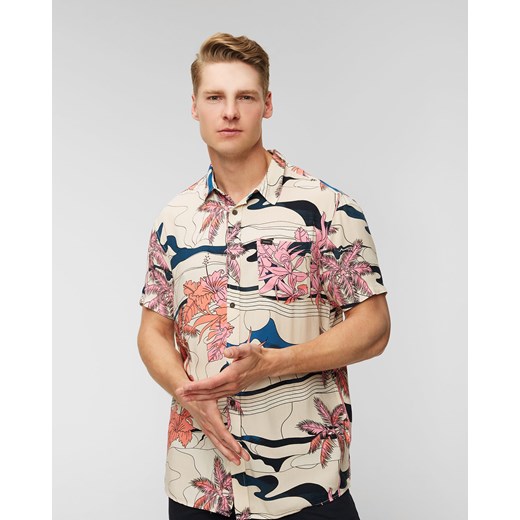 Koszula męska Rip Curl w nadruki z krótkimi rękawami z klasycznym kołnierzykiem