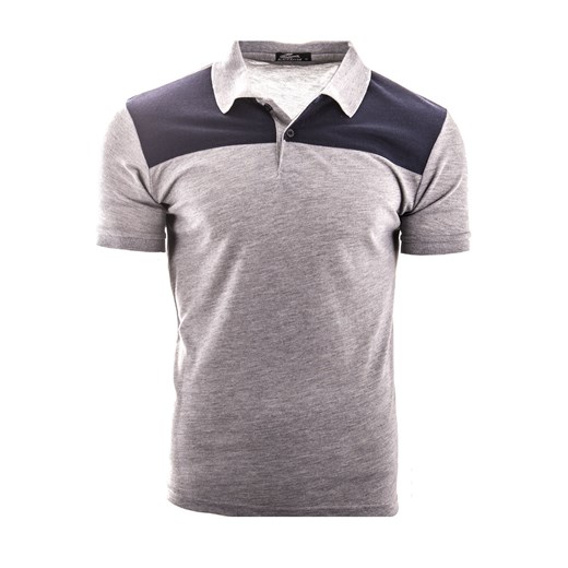 koszulka polo YP320 - szara ze sklepu Risardi w kategorii T-shirty męskie - zdjęcie 156154455