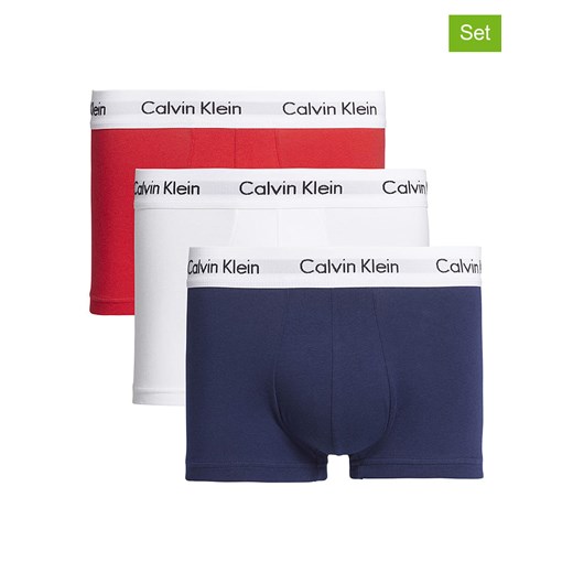Calvin Klein Bokserki (3 pary) w kolorze granatowym, białym i czerwonym rozmiar: Calvin Klein S Limango Polska