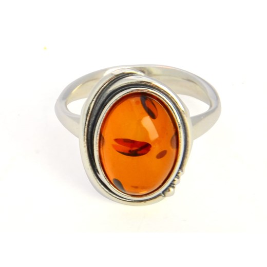 Pierścionek z koniakowym bursztynem Ambertic Ambertic.pl