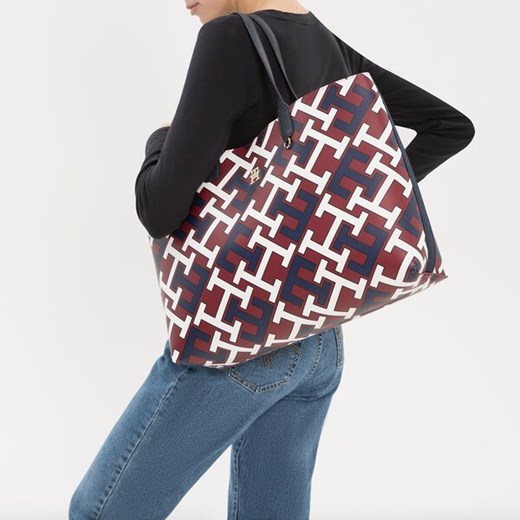 TOMMY HILFIGER TOREBKA ICONIC TOMMY TOTE MONOGRAM Tommy Hilfiger ONE SIZE wyprzedaż Symbiosis
