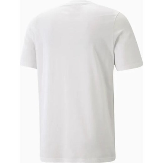 Biały t-shirt męski Puma z krótkimi rękawami 