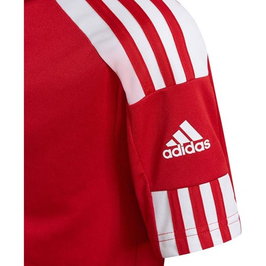 T-shirt chłopięce Adidas czerwony z krótkim rękawem 