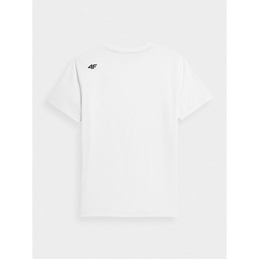 T-shirt męski 4F biały casualowy z krótkim rękawem 