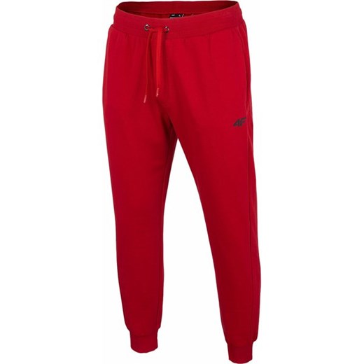 Spodnie męskie czerwone 4F jesienne z dresu 